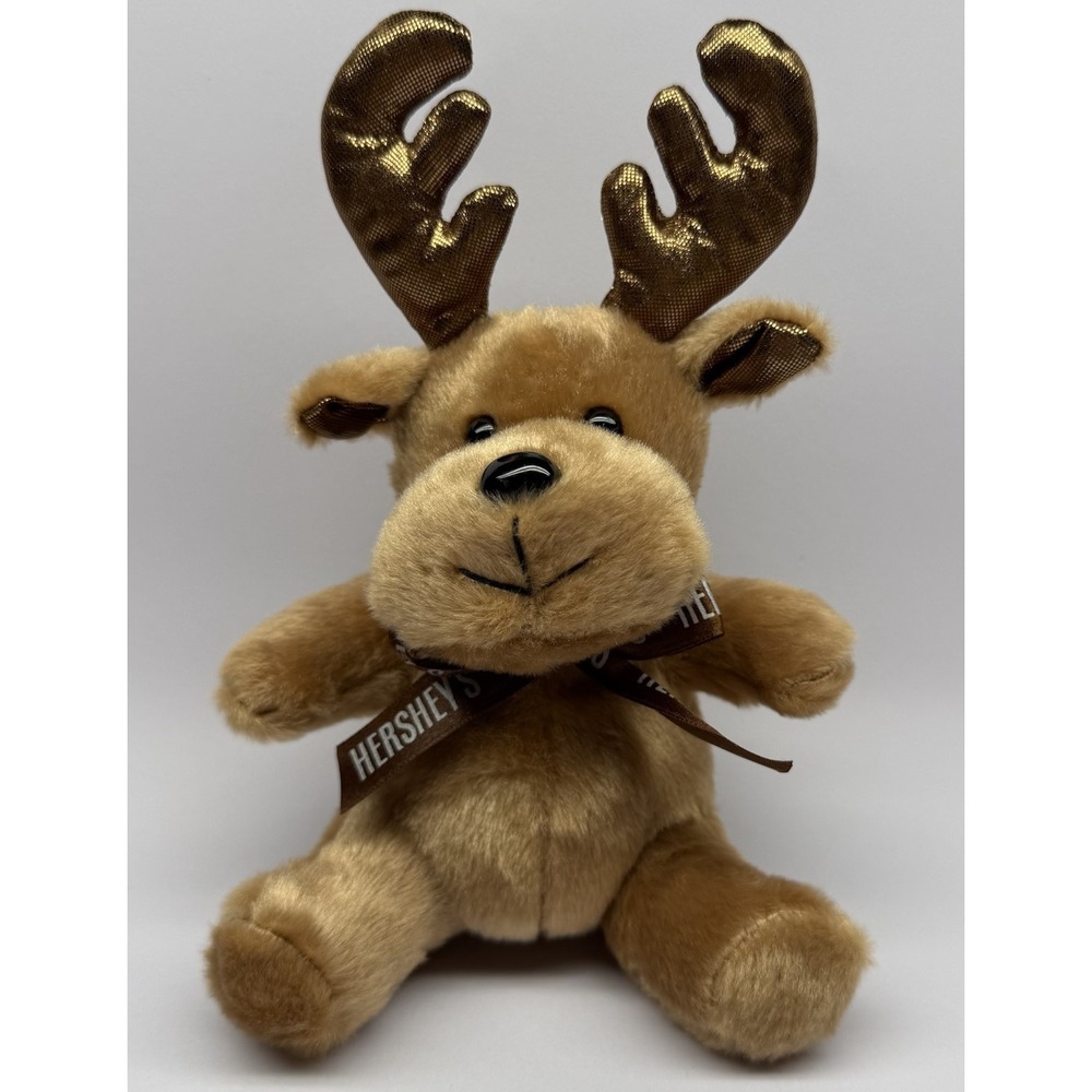 Hersheys Reindeer Moose 8" Plush Stuffed Animal Toy Galerie Tan Brown Scented
